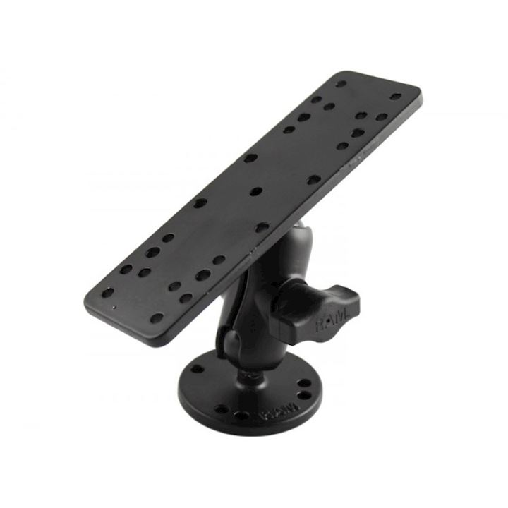 1" Ball Mount with Short Socket Arm, Marine Electronics Base & AMPS Round Base